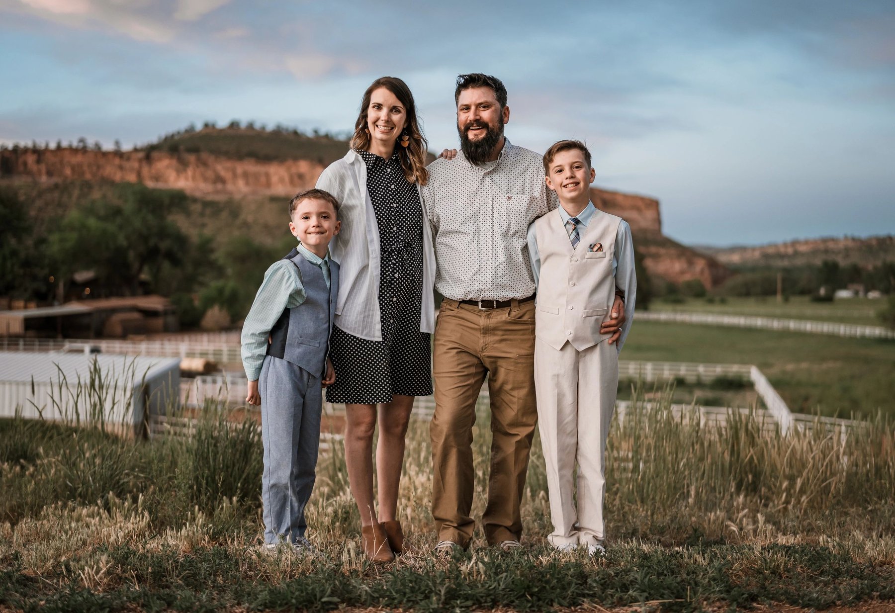 Keaton, Lisa, and their two sons