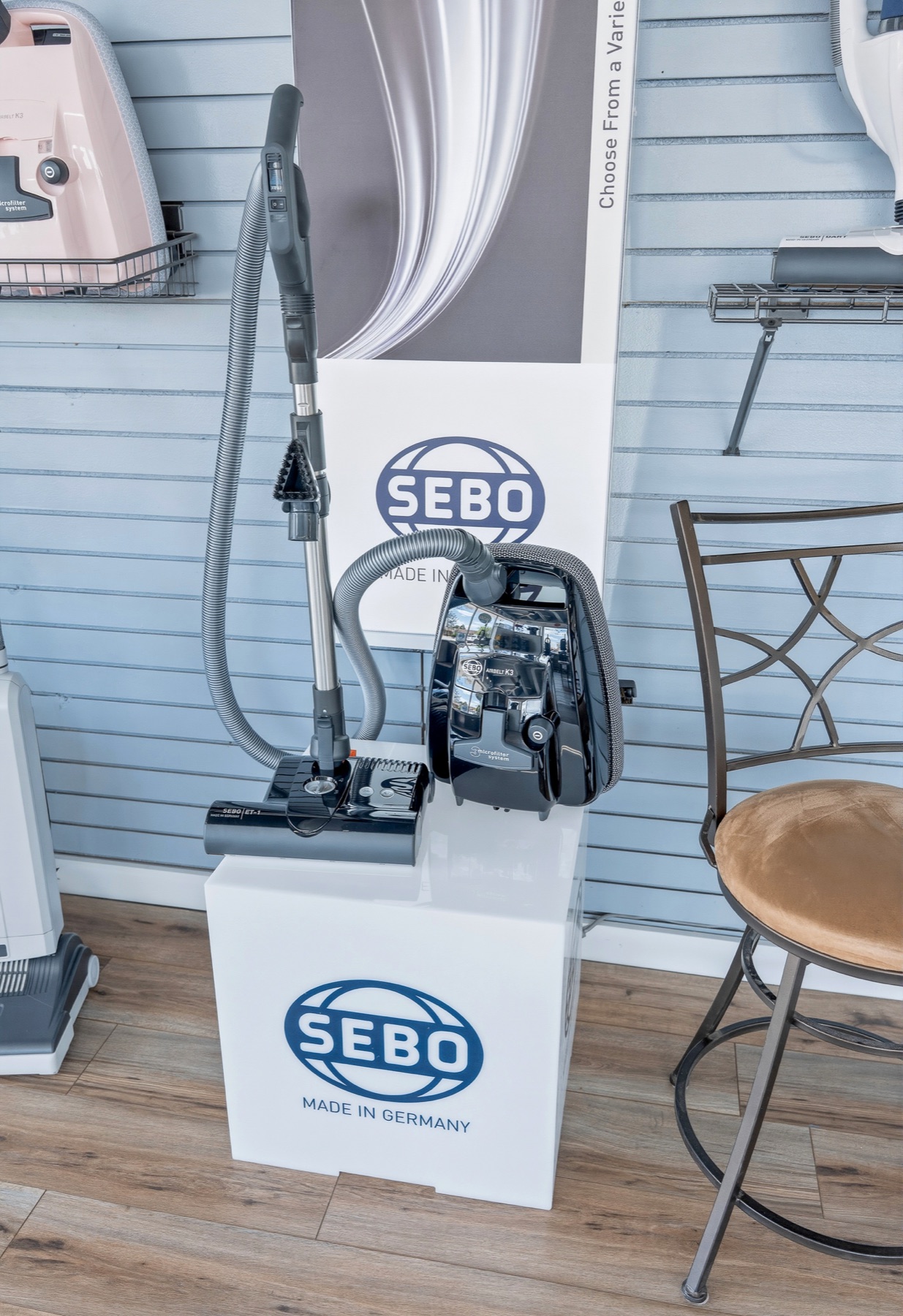 Sebo canister display